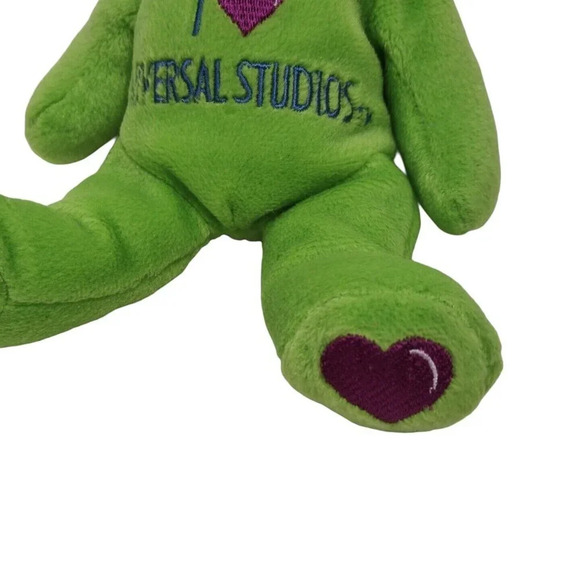 Universal Studios Green Bear Stuffed Animal Plush Toy 8 inch - Picture 3 of 7